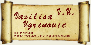 Vasilisa Ugrinović vizit kartica